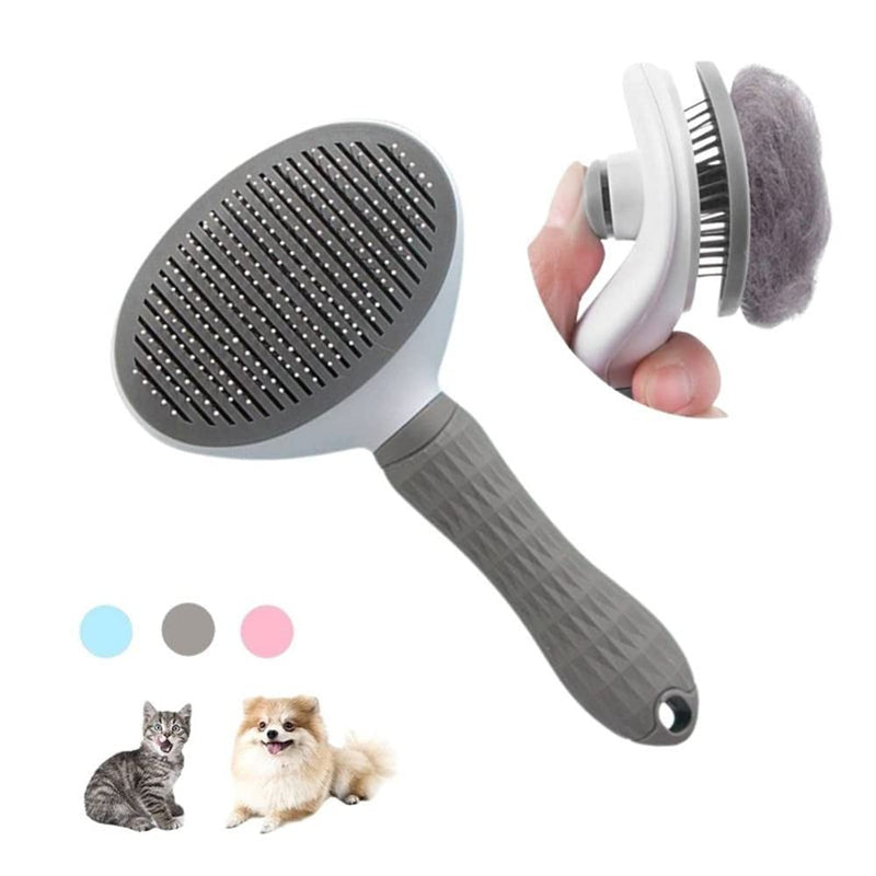 Escova automática da remoção do cabelo do animal de estimação, cão e gato pente, aço inoxidável, limpeza e grooming suprimentos